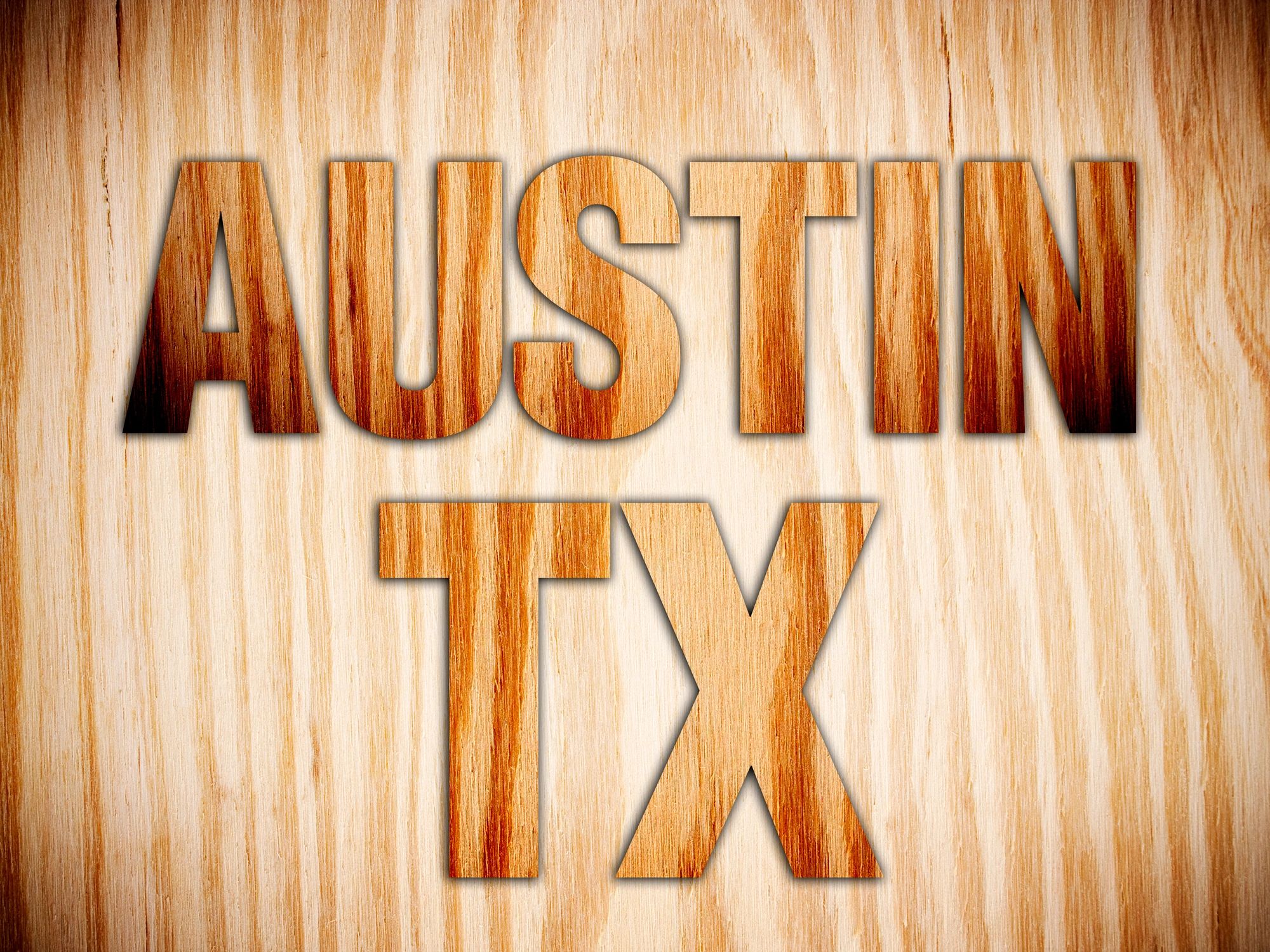 Historic Austin, Texas sign representing early Texas heritage