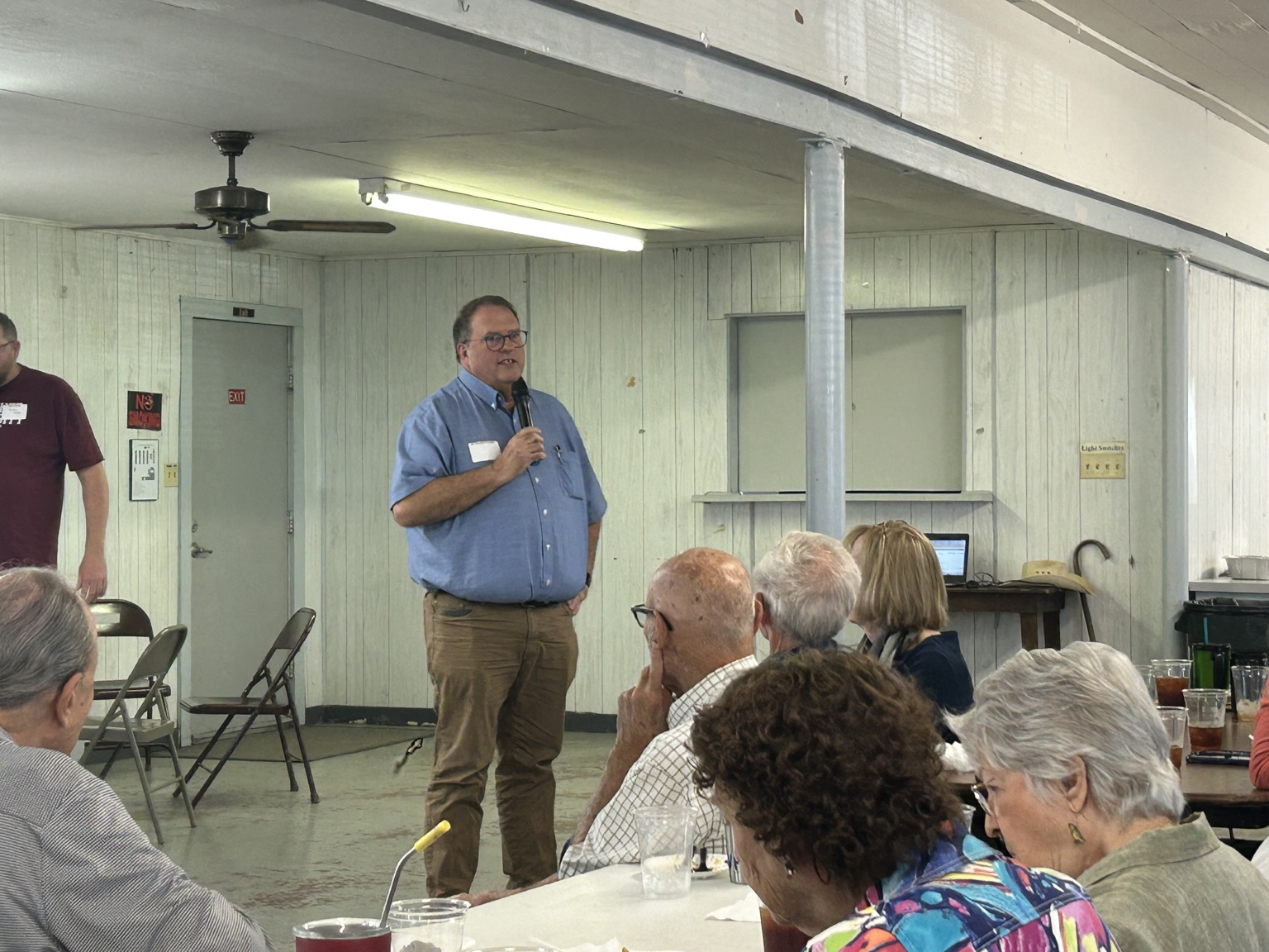 Dr. Donald S. Frazier speaking to attendees at the 2026 Zadock Woods Family Reunion